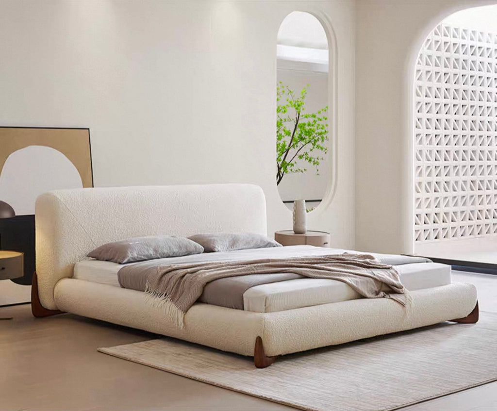 Minimalism Cream Soft Bed