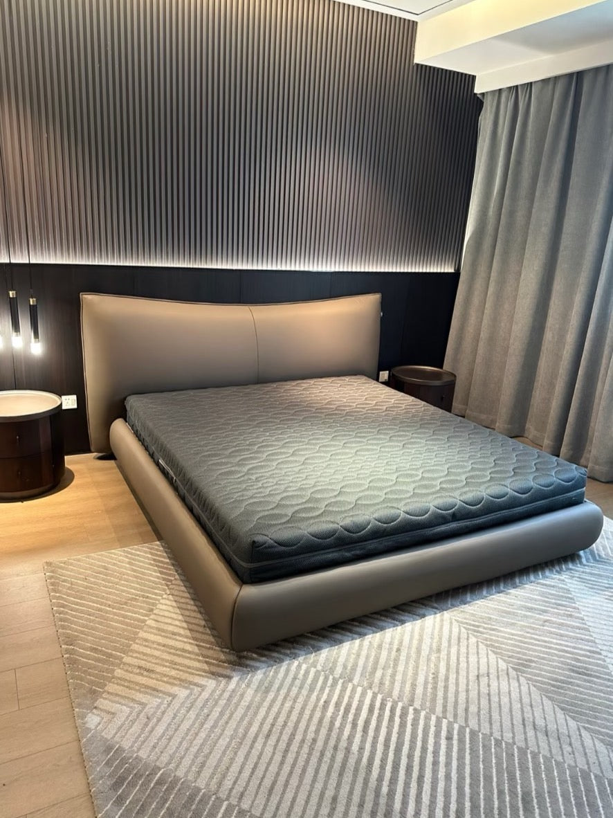 Luxury Croissant Leather Bed