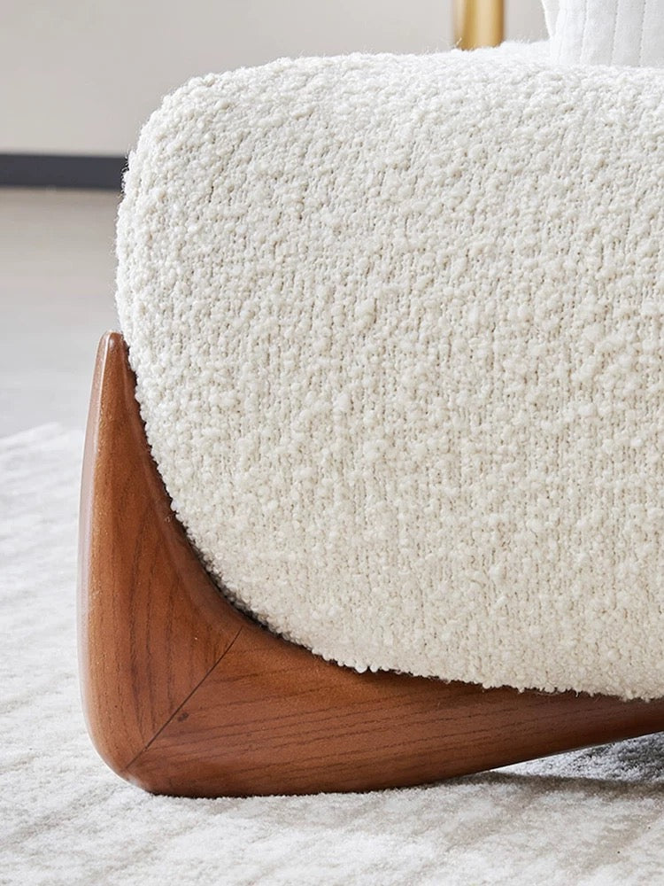 Minimalism Cream Soft Bed