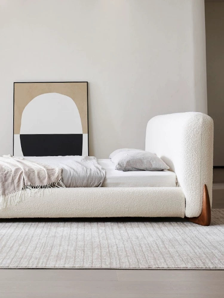 Minimalism Cream Soft Bed