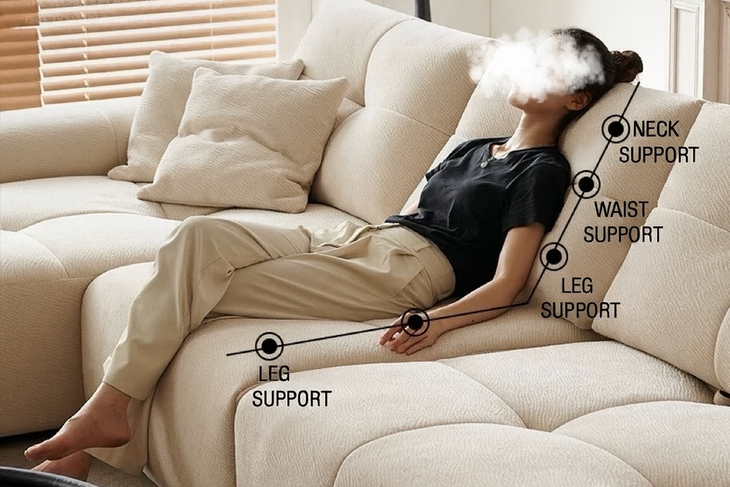 PlXEL SOFA With Adjustable back